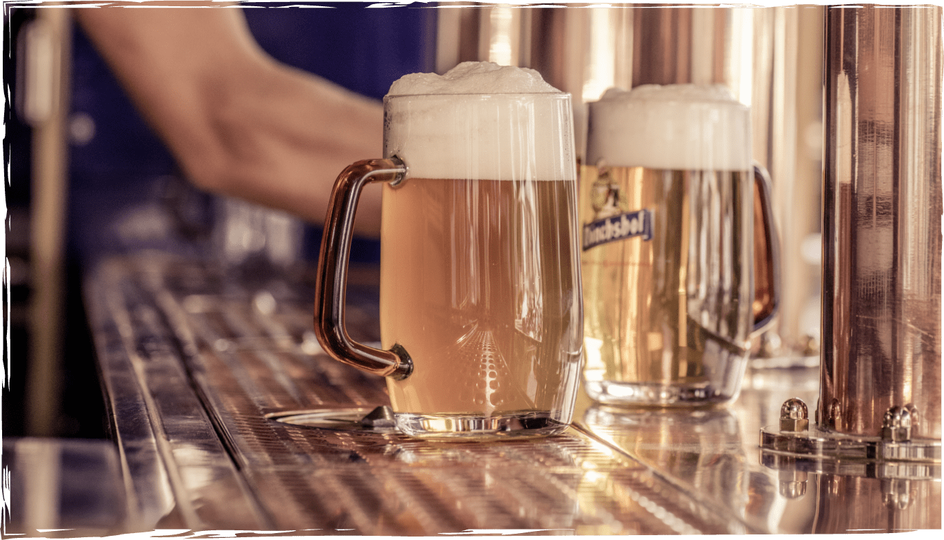 Brauschänke mit Bier