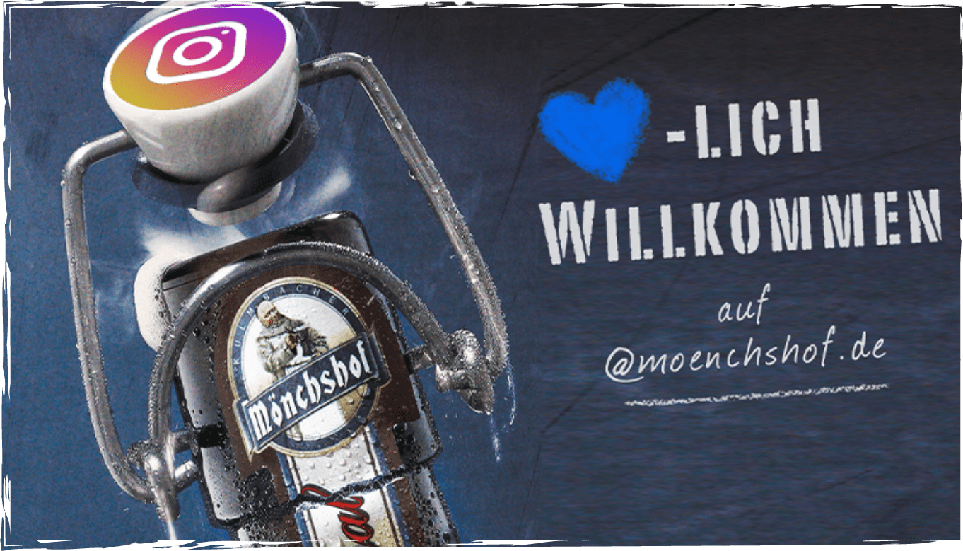 Bierflasche mit Instagram Logo