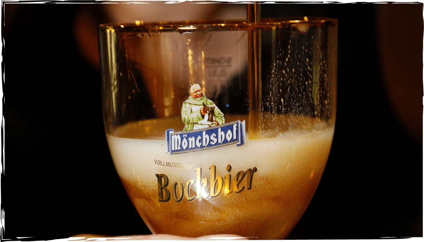 Volles Bockbier Glas