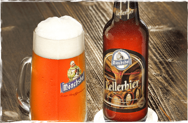 Kellerbier Flasche und Glas